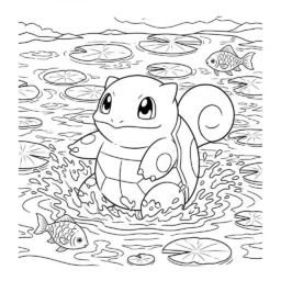 Desenho de Squirtle para Colorir