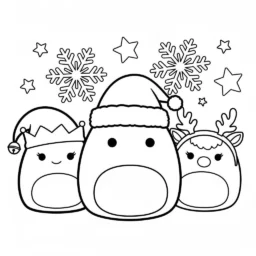 Desenho de Squishmallows em Feriados para Colorir