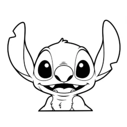 Desenho de Stitch Kawaii para Colorir