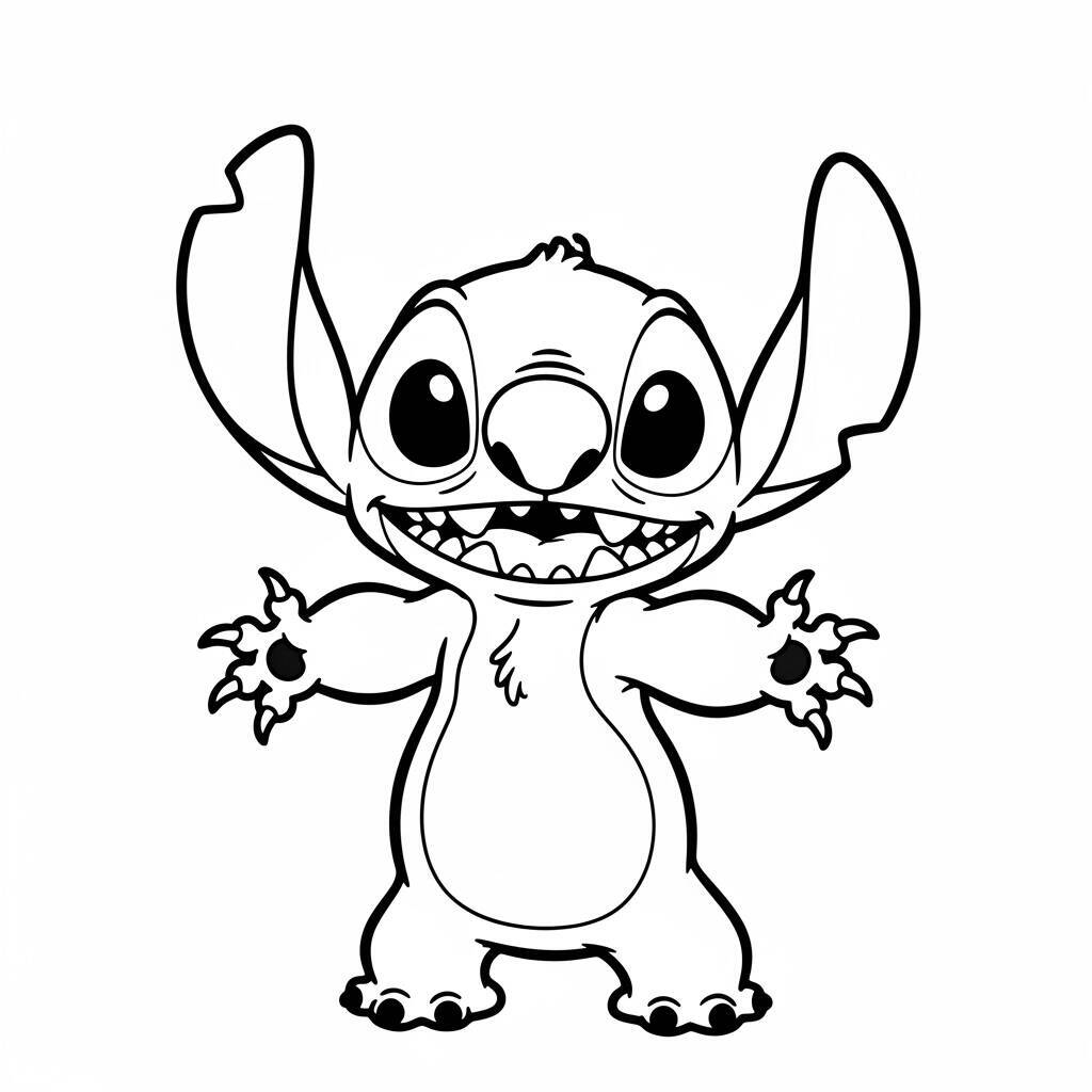 Desenho de Stitch para Crianças para Colorir