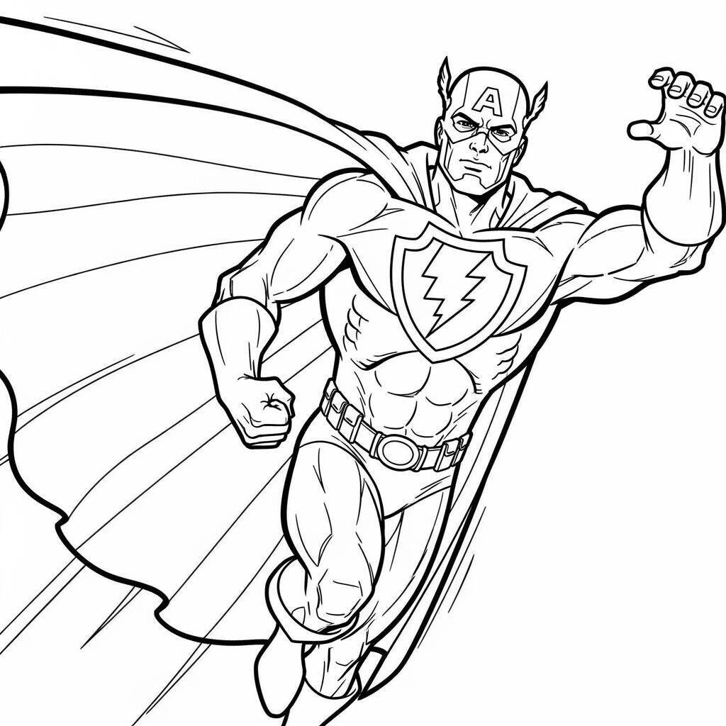 Coloriage de super-héros