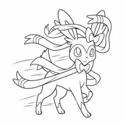 Pagina da colorare di Sylveon