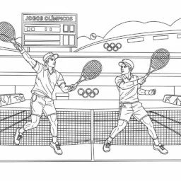 Desenho de Tênis para Colorir