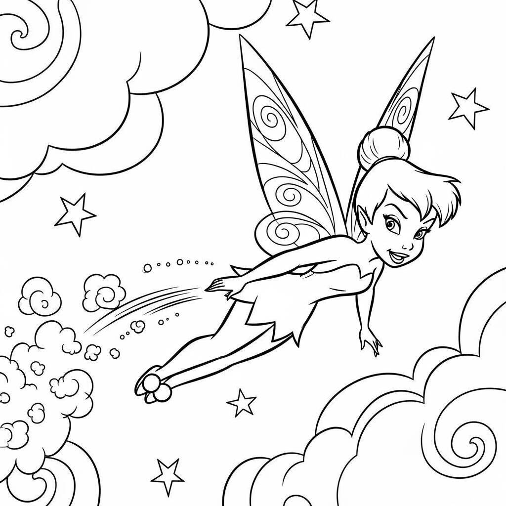 Desenho de Tinker Bell para Colorir