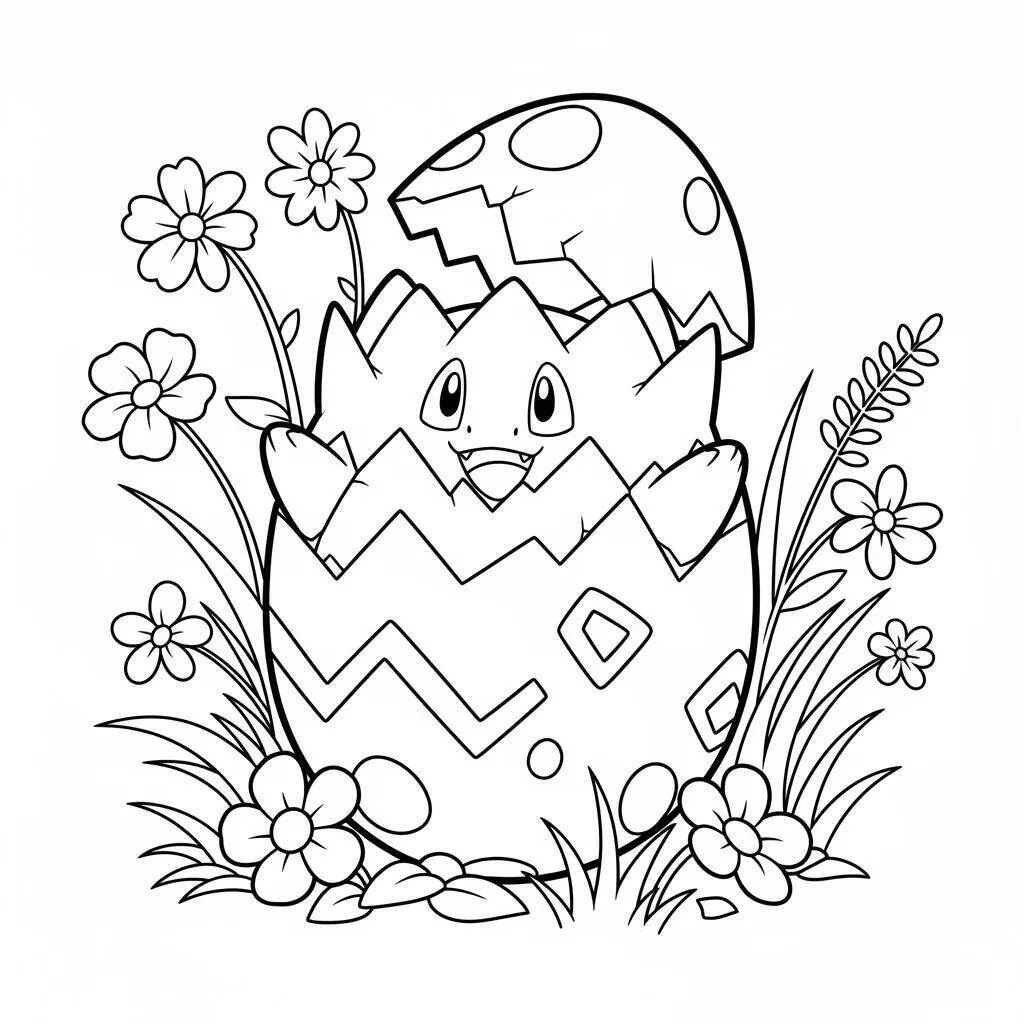 Desenho de Togepi para Colorir
