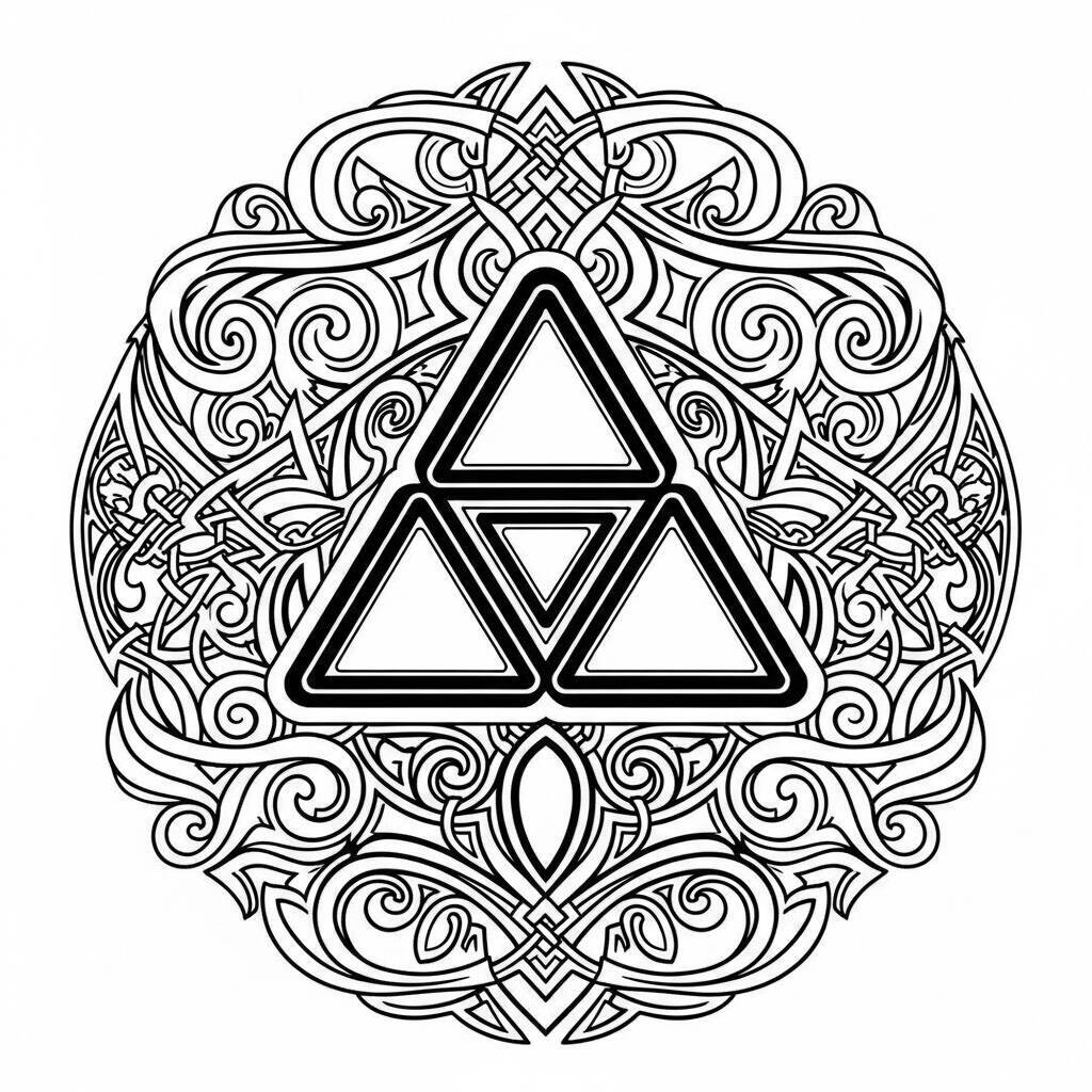 Coloriage Triforce