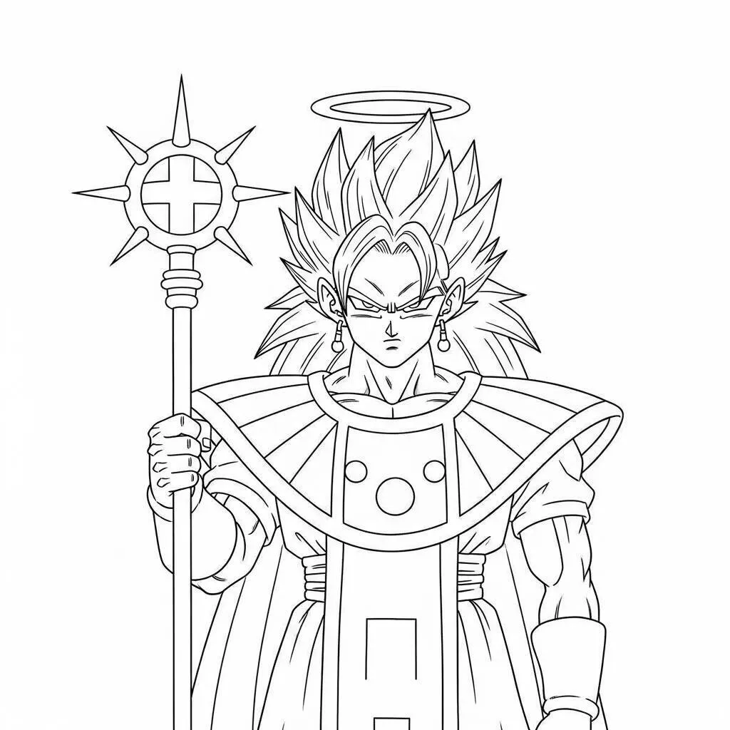 Desenho-de-Zamasu-para-Colorir Zamasu Página Para Colorear