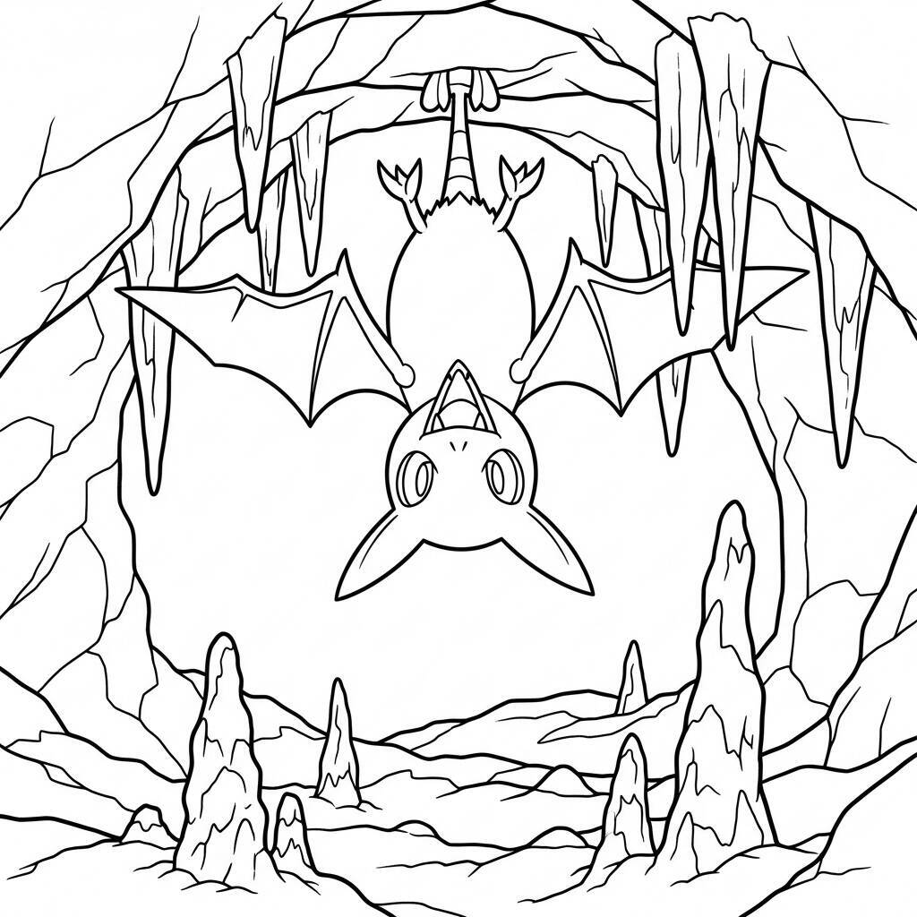 Ausmalbilder Zubat