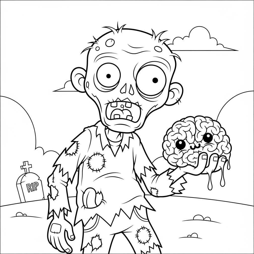Kolorowanka zombie