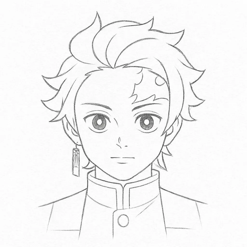 Desenho de um personagem estiloso para colorir