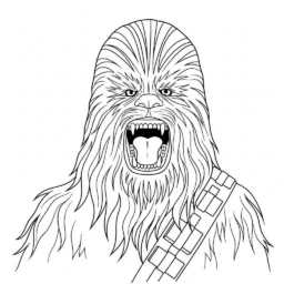 Desenho do Chewbacca para Colorir