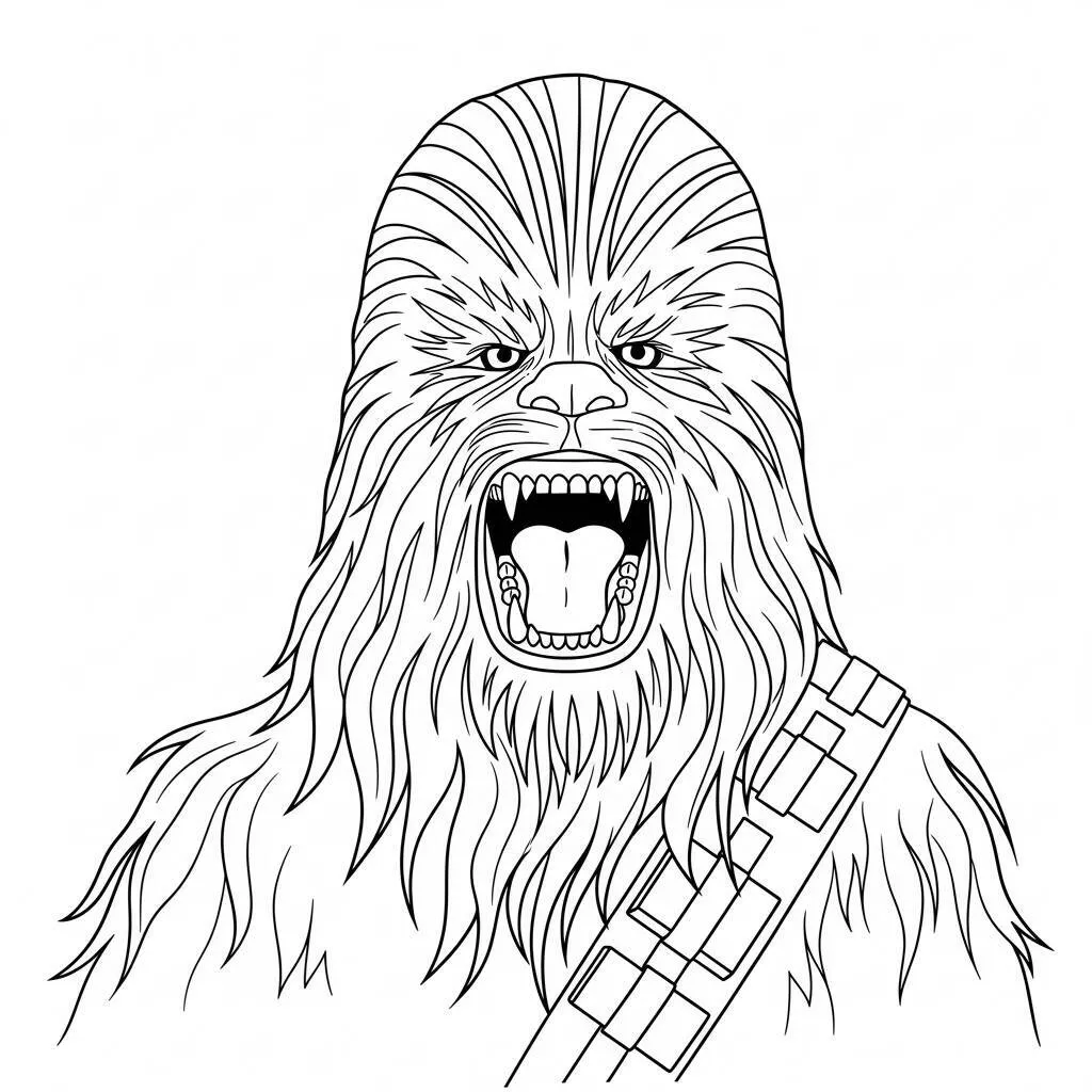 Desenho do Chewbacca para Colorir