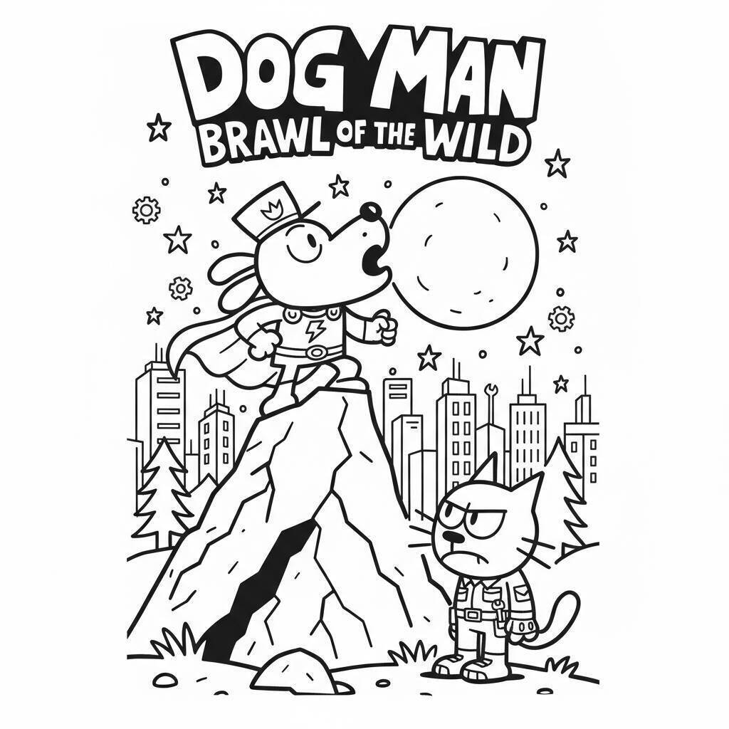 Desenho do Dog Man Brawl of the Wild para colorir