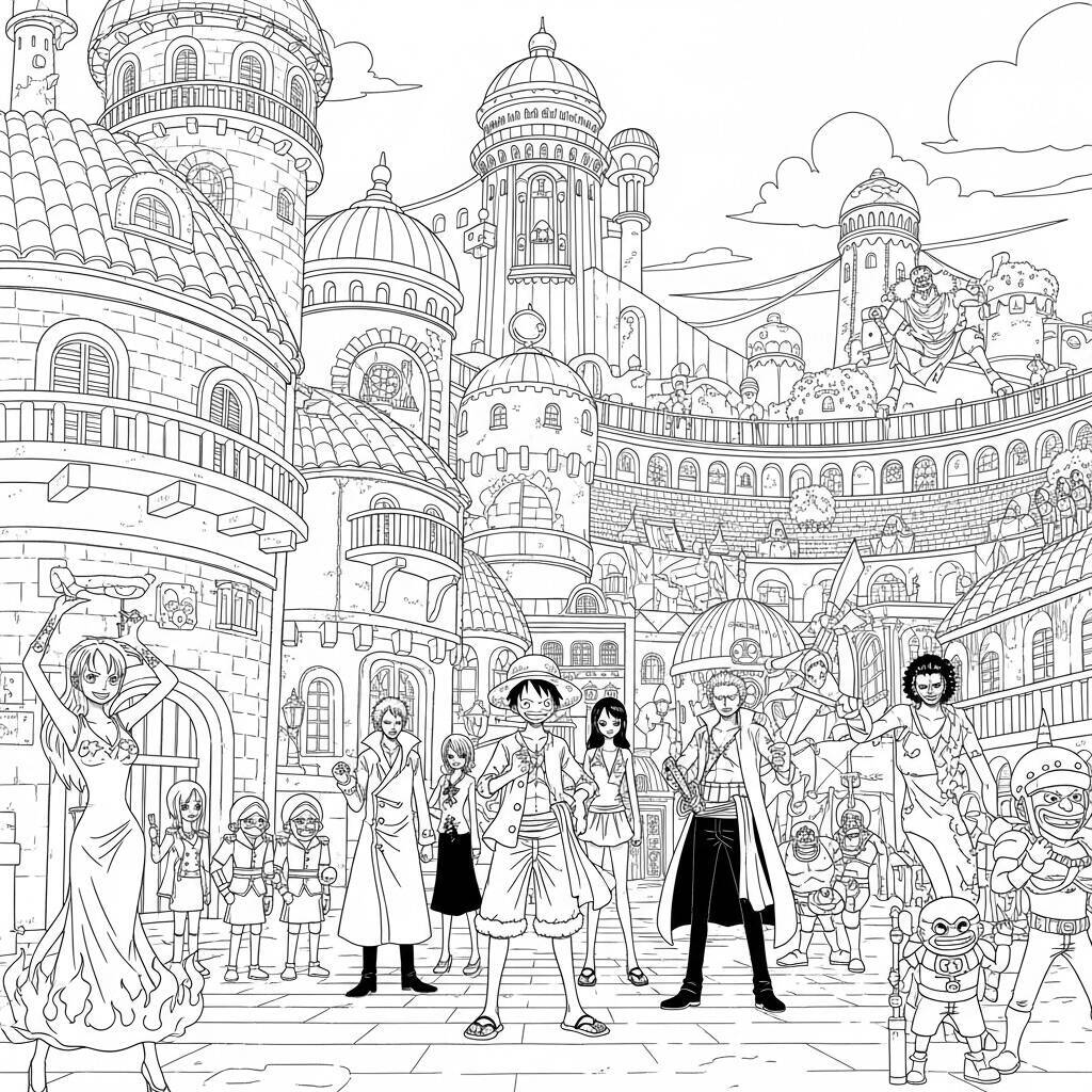 Coloriage Dressrosa