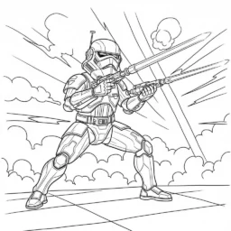 Desenho do Droid de Batalha para Colorir