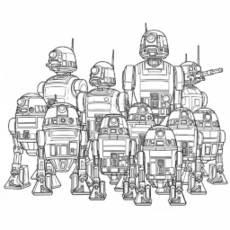 Desenho do Droids de Star Wars para Colorir