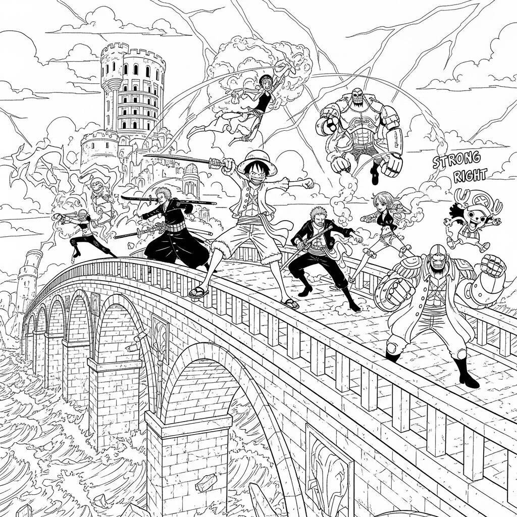 Coloriage Enies Lobby