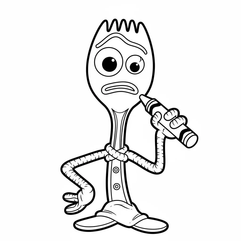 Desenho do Forky do Toy Story para Colorir