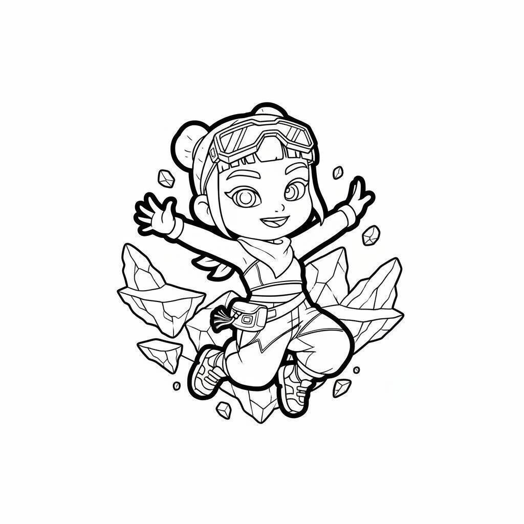 Desenho do Huntrix para colorir