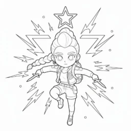 Desenho do Huntrix para colorir