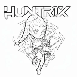 Desenho do Huntrix para colorir