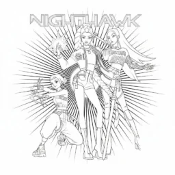 Desenho do Huntrix para colorir