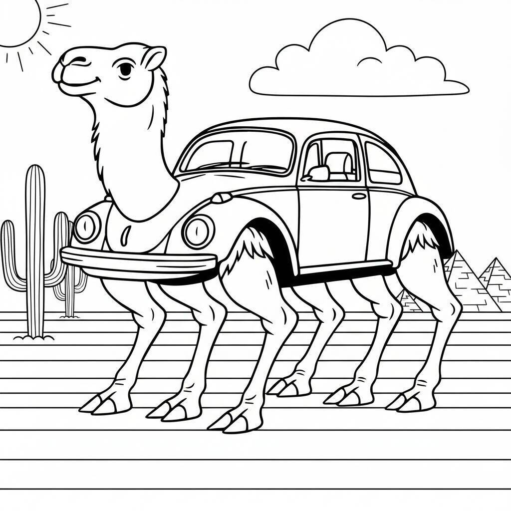 Desenho do Italian Brainrot para colorir