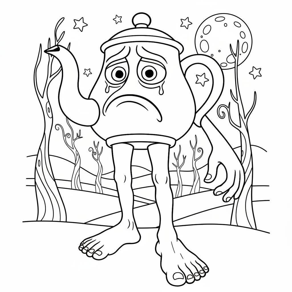 Desenho do Italian Brainrot para colorir