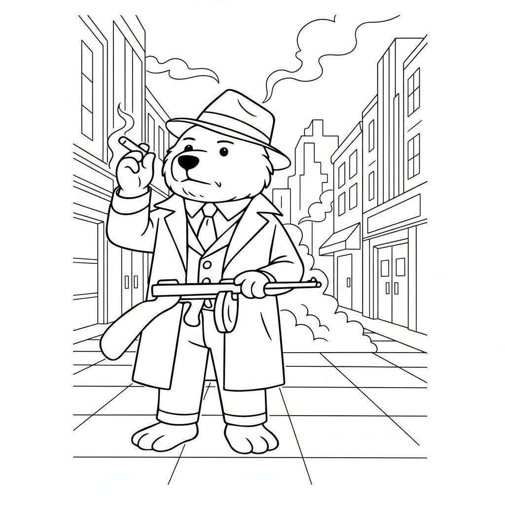 Desenho do Italian Brainrot para colorir