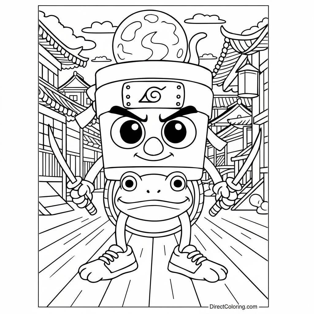 Desenho do Italian Brainrot para colorir