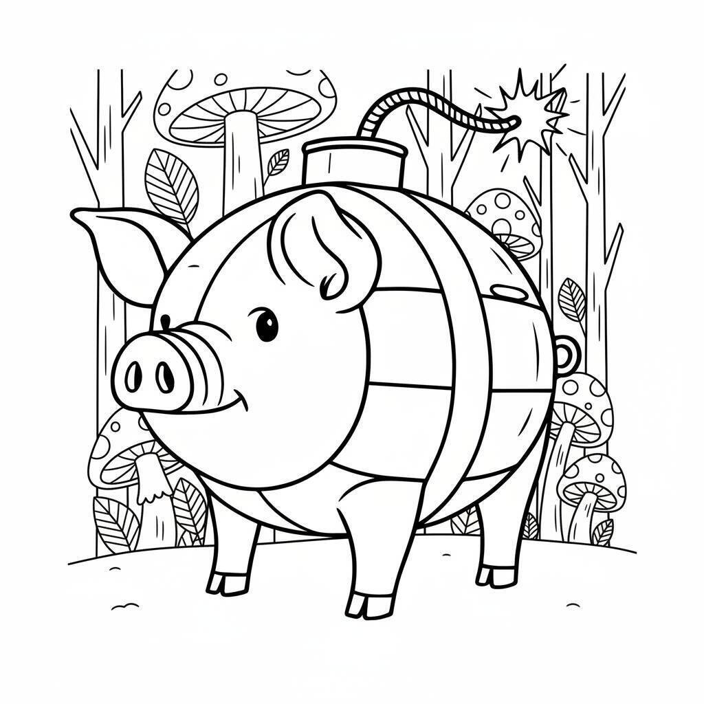 Desenho do Italian Brainrot para colorir