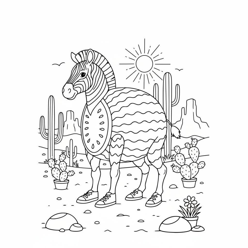 Desenho do Italian Brainrot para colorir