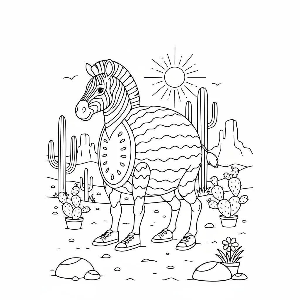 Desenho do Italian Brainrot para colorir