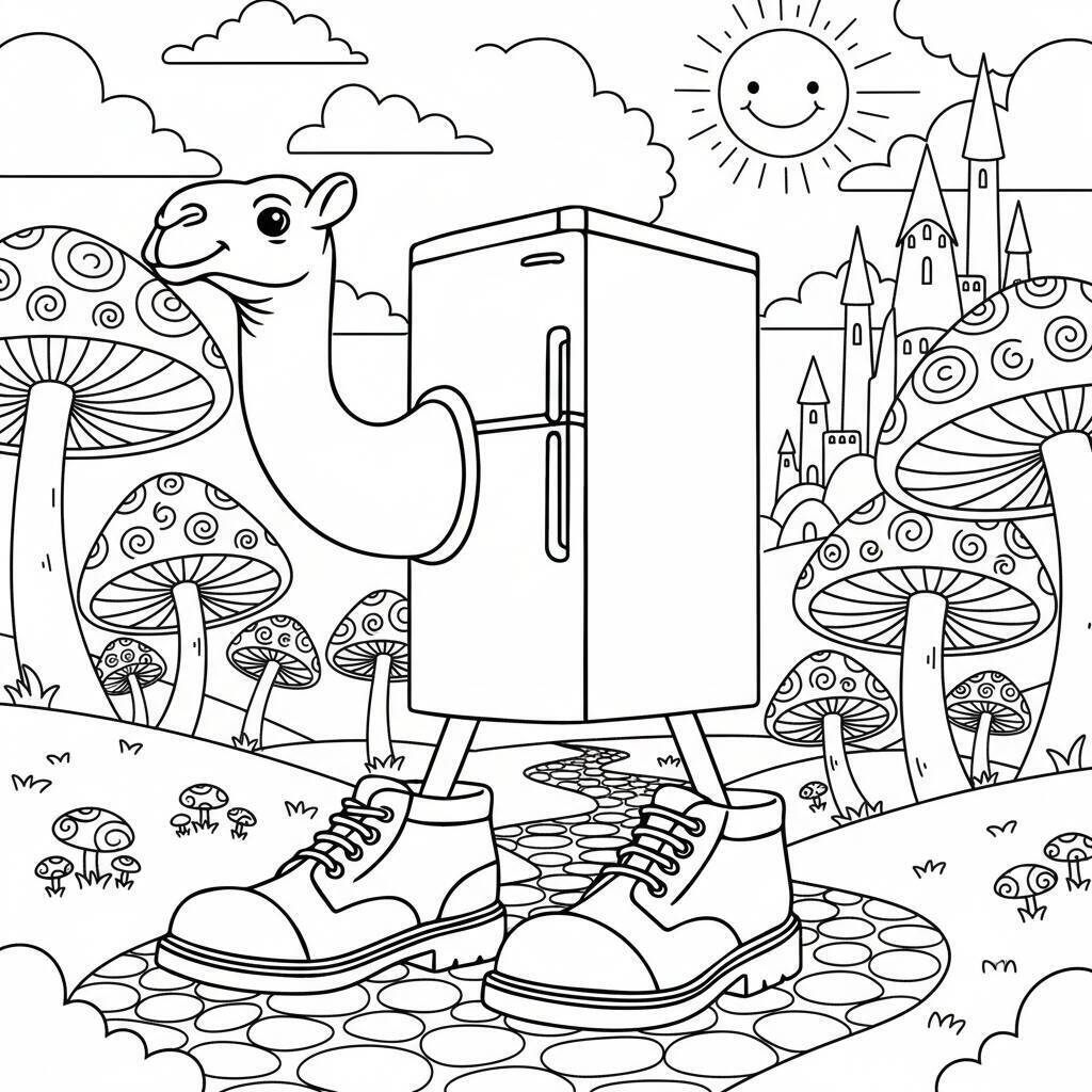 Desenho do Italian Brainrot para colorir
