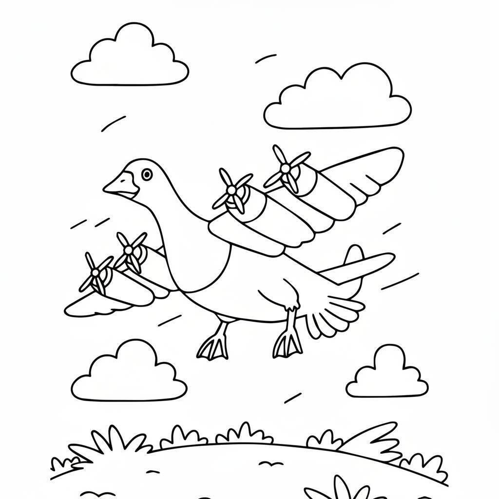 Desenho do Italian Brainrot para colorir