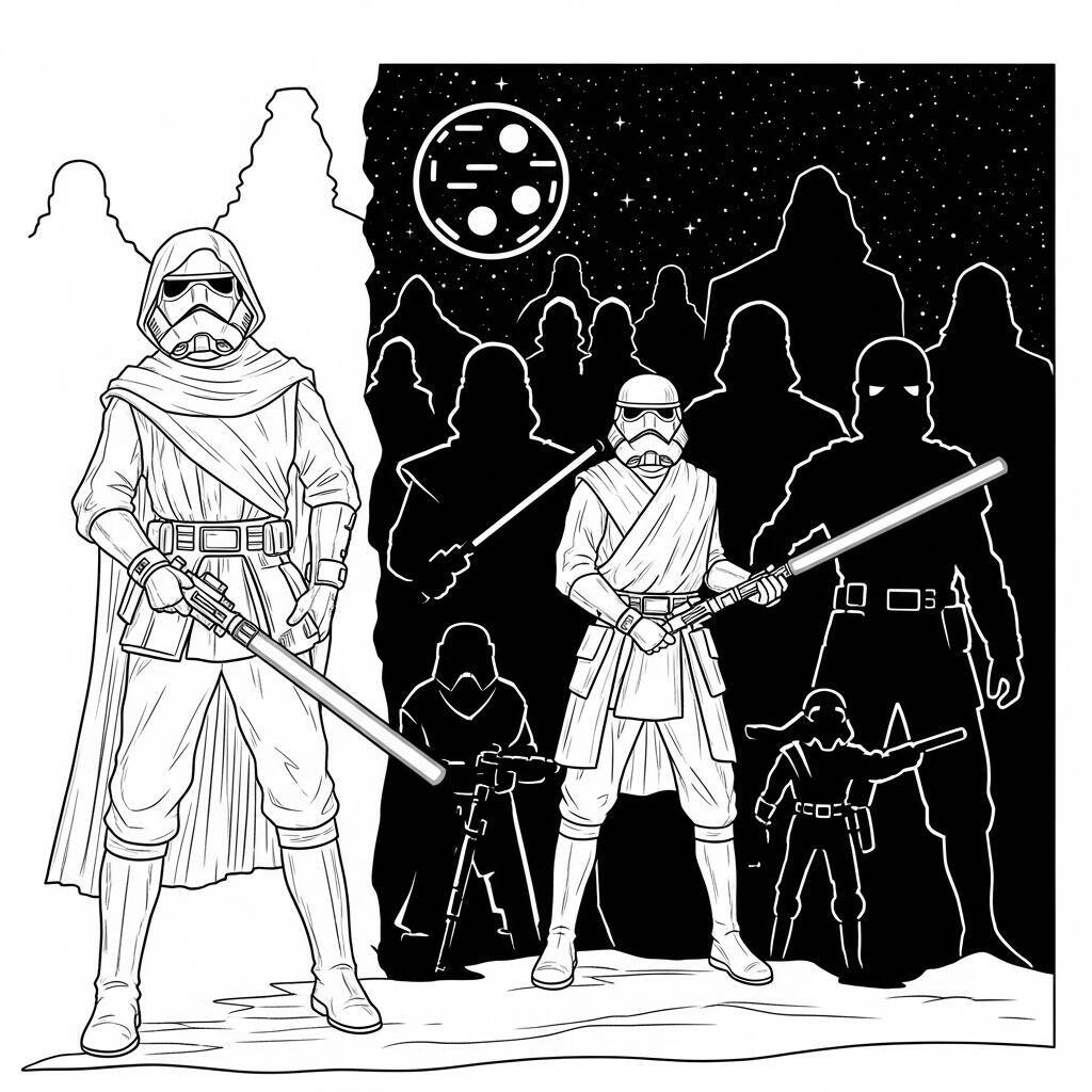 Desenho do Lado Sombrio da Força para Colorir