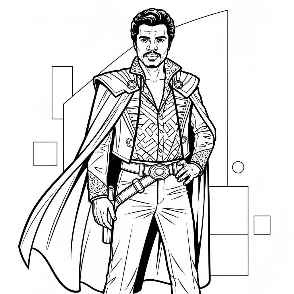 Desenho do Lando Calrissian para Colorir
