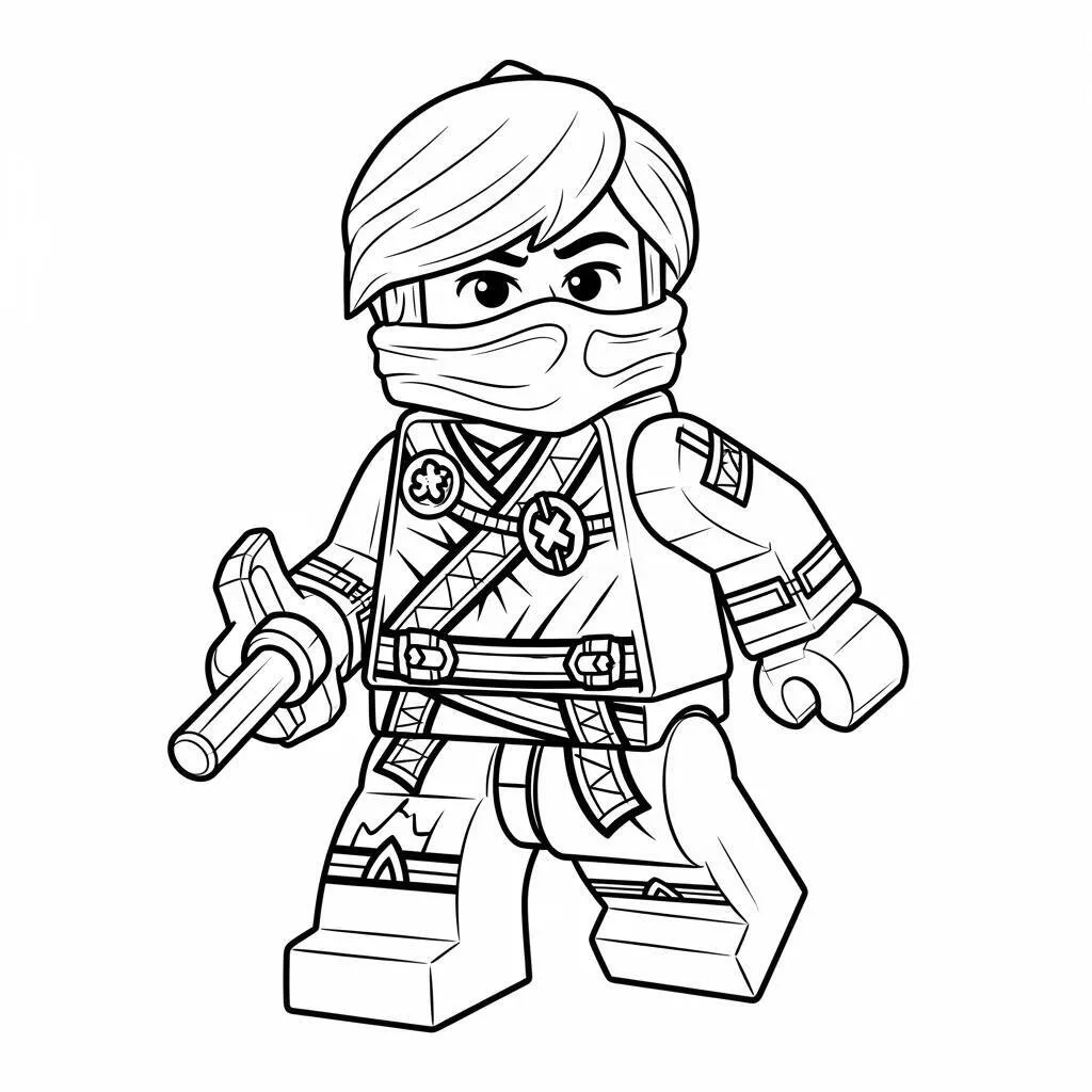 Desenho do Lloyd de Lego Ninjago para Colorir
