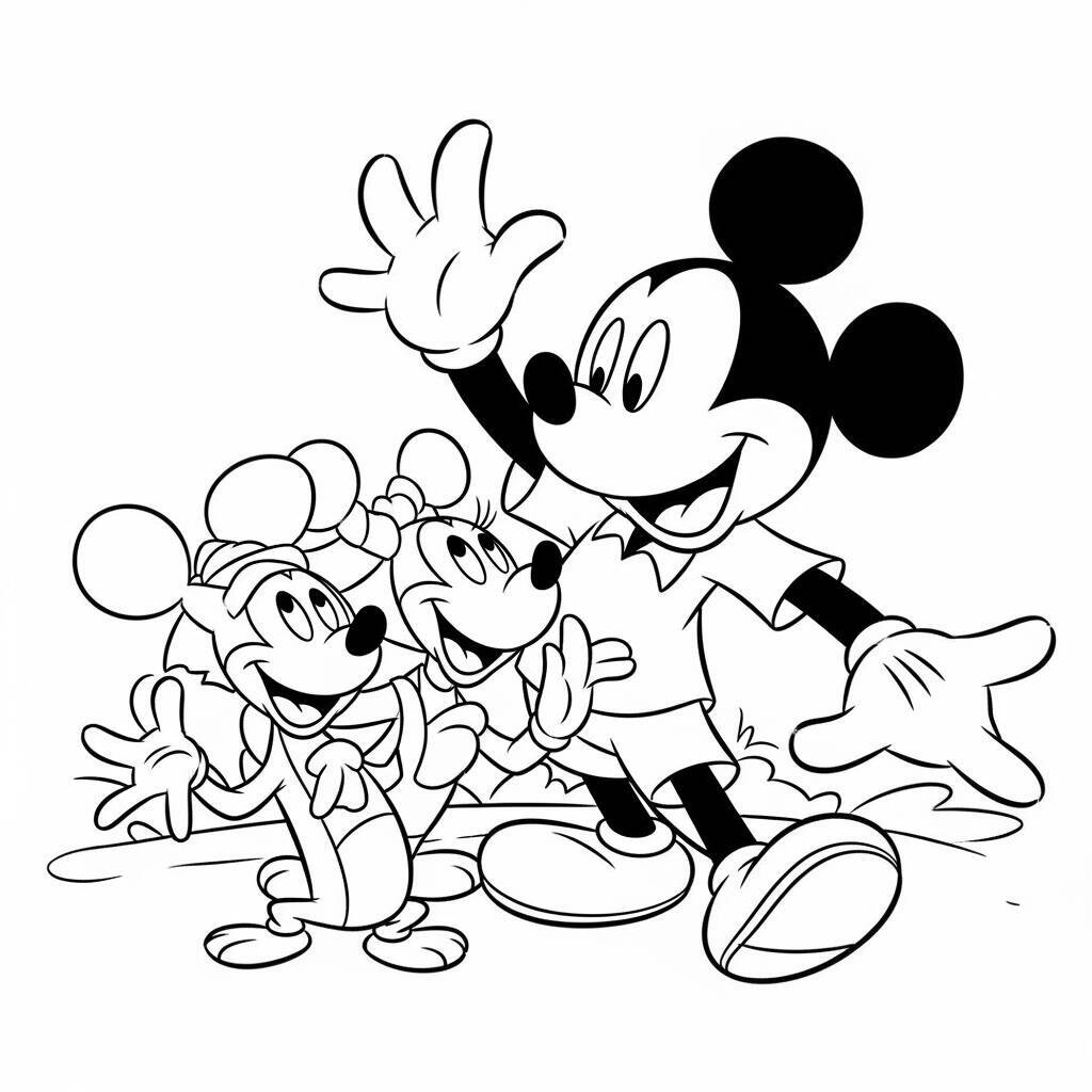 Desenho do Mickey Mouse para Colorir