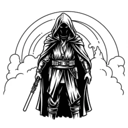 Desenho do Mysterious Jedi para Colorir