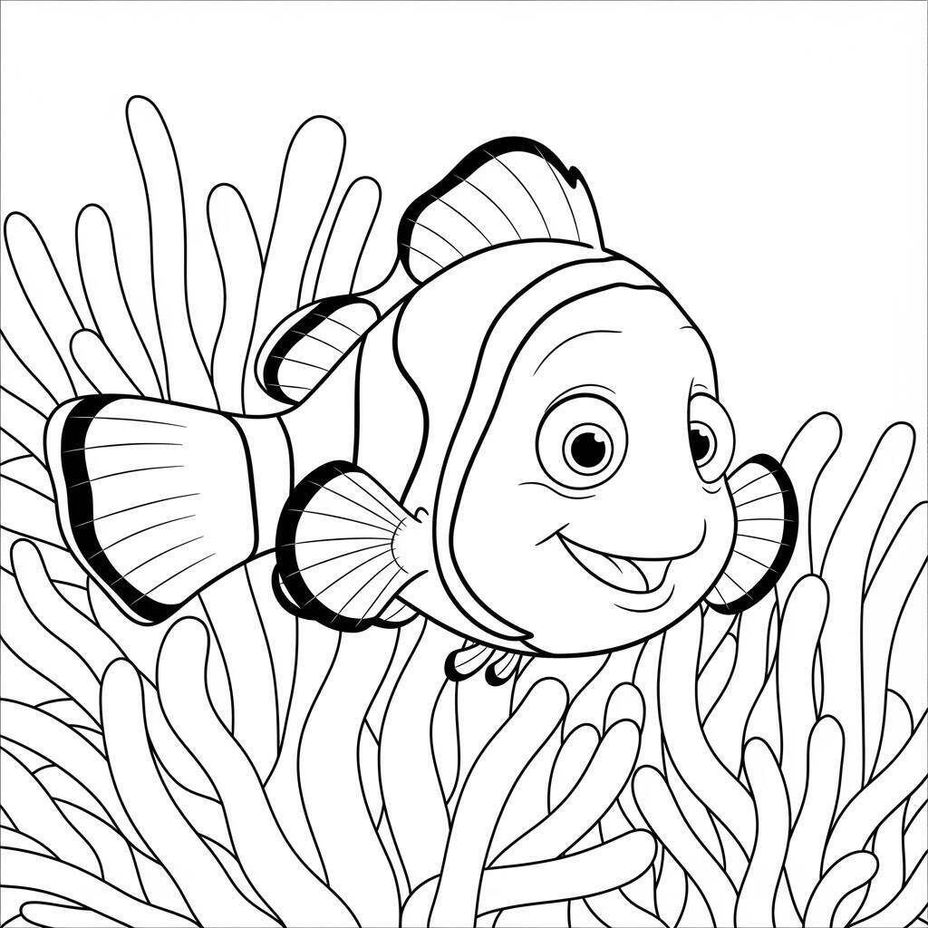 Pagina da colorare di Nemo