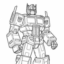 Desenho do Optimus Prime para Colorir