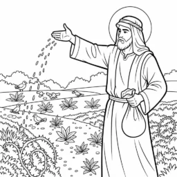 Desenho do Semeador para Colorir