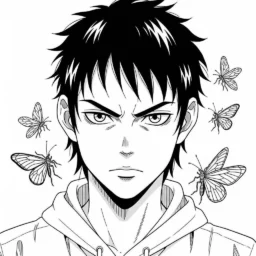 Dessin Shino dans un style réaliste à colorier