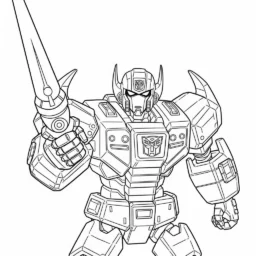 Desenho do Shockwave com seu laser para Colorir