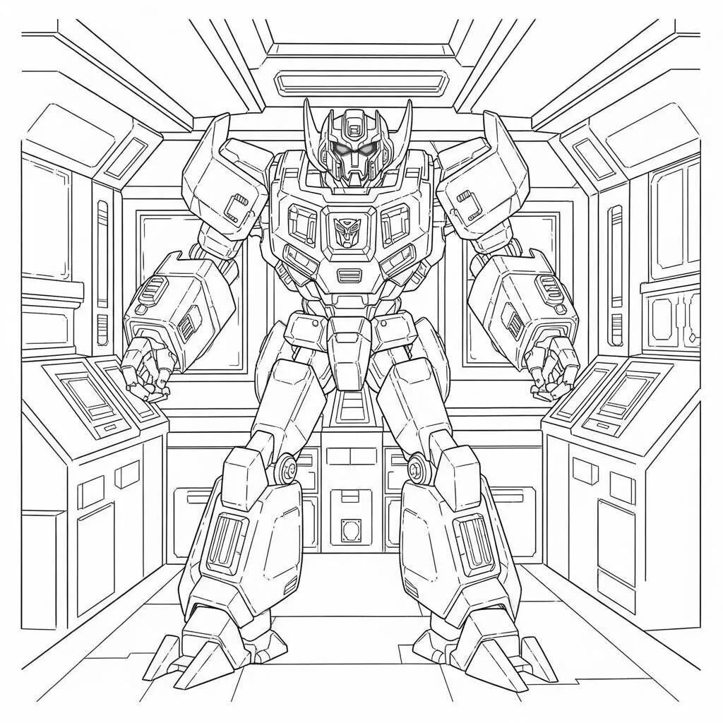 Desenho-do-Shockwave-em-um-laboratorio-para-Colorir Shockwave coloring page in a laboratory
