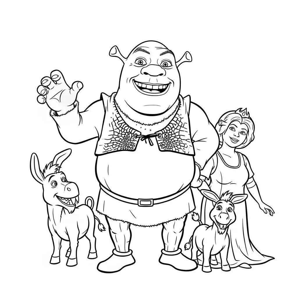 Desenho do Shrek para Colorir
