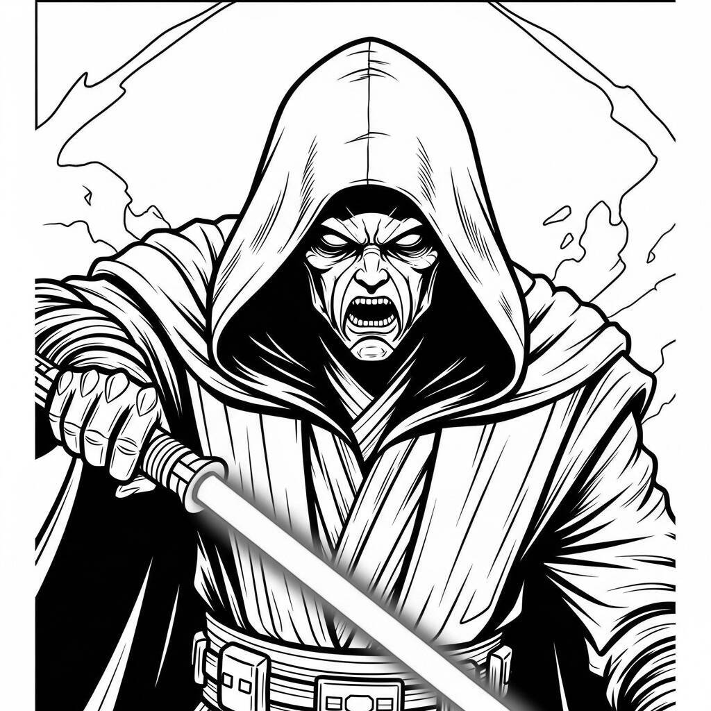 Desenho do Sith Lord para Colorir