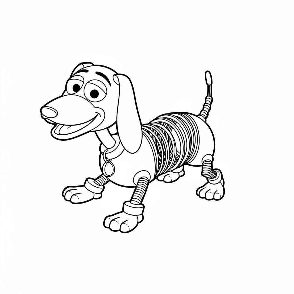 Desenho do Slinky Dog do Toy Story para Colorir