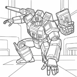 Desenho do Soundwave em uma missão secreta para Colorir